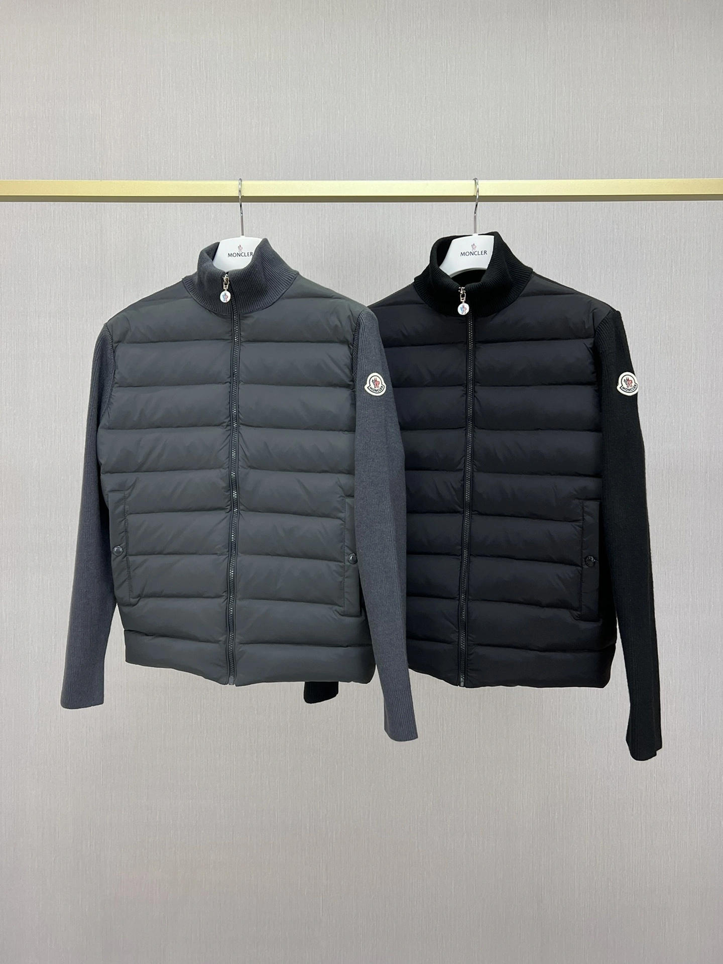 wg.luxury-- 7o9385r wool Down jacket duck down 2colour item: E-F409I1525-2